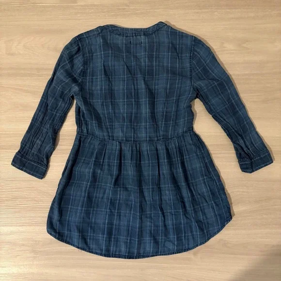 U.S. Polo Assn. Plaid Tunic Shirt Women Blue Button Down Long Sleeve Size Medium - Picture 2 of 15